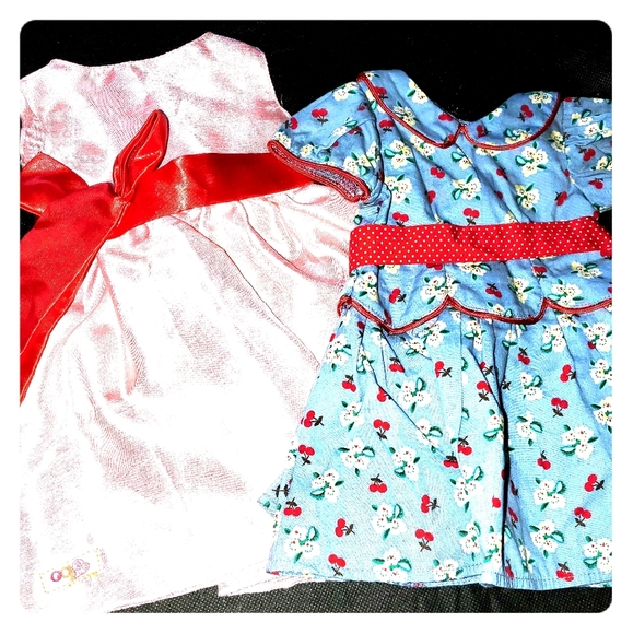 EUC American Girl Doll Clothes 2 dresses - Picture 1 of 5